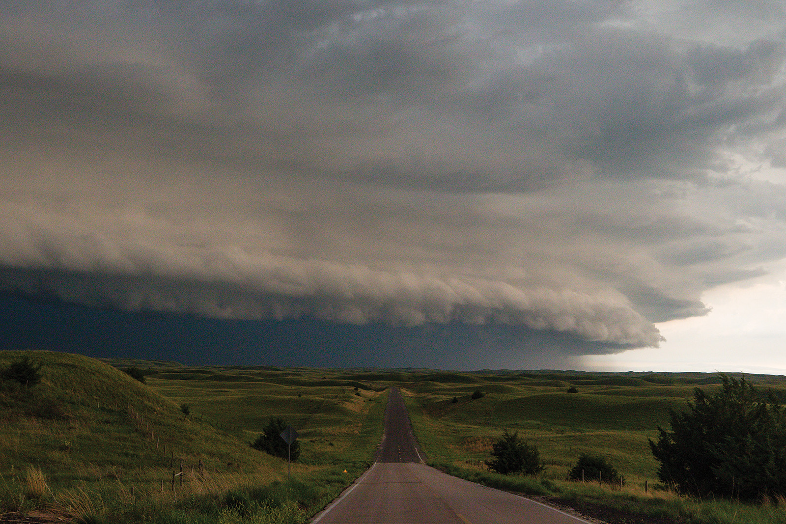 Cold front approaching McKelvie National Forest, Cherry County.