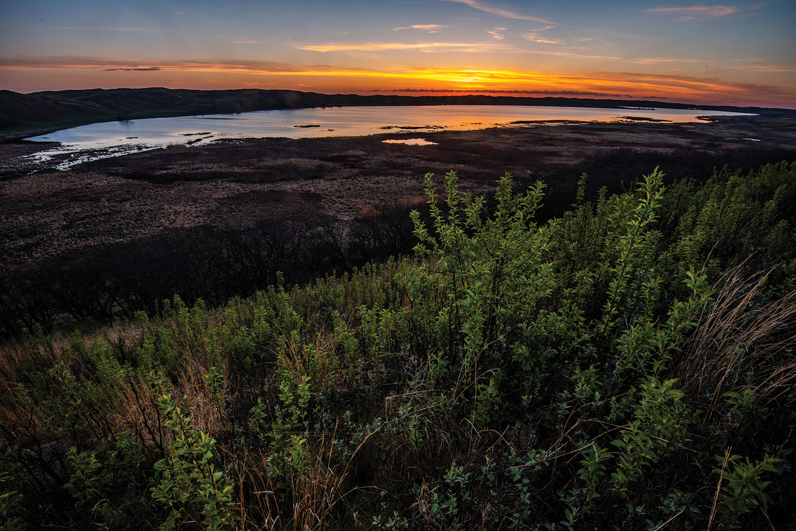 Sunrise at Cottonwood-Steverson Wildlife Management Area, Cherry County.