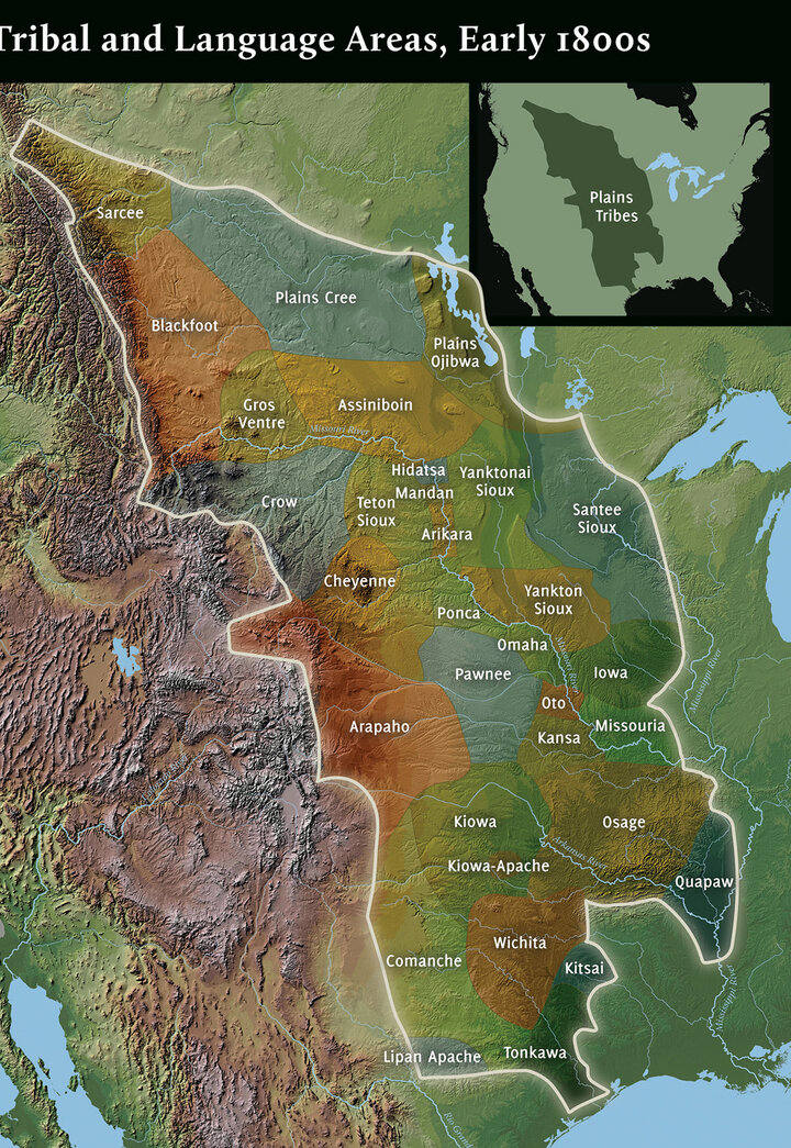 Plains Tribe map.